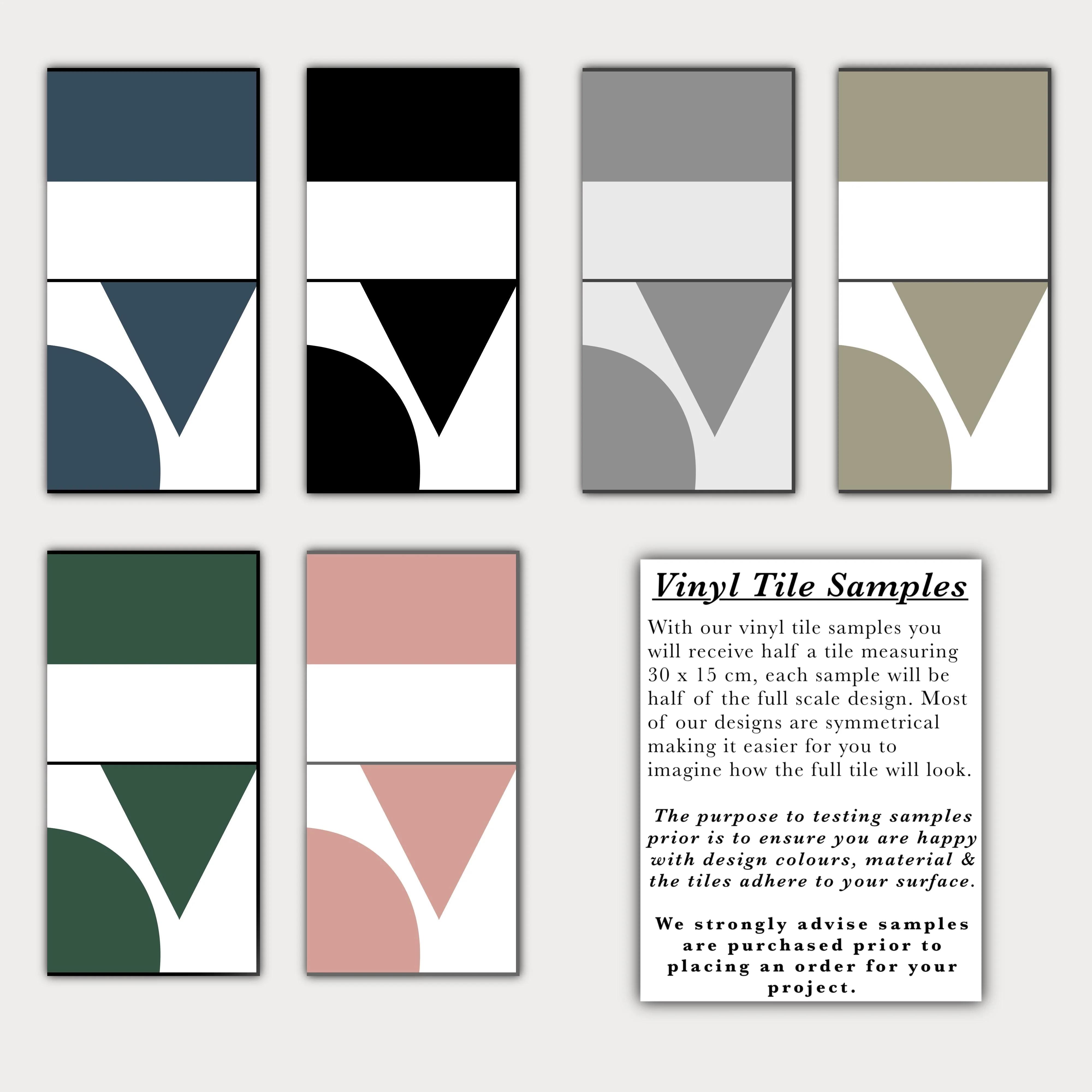 Abstract Geometric Pink Premium Peel & Stick Tiles - Image 5