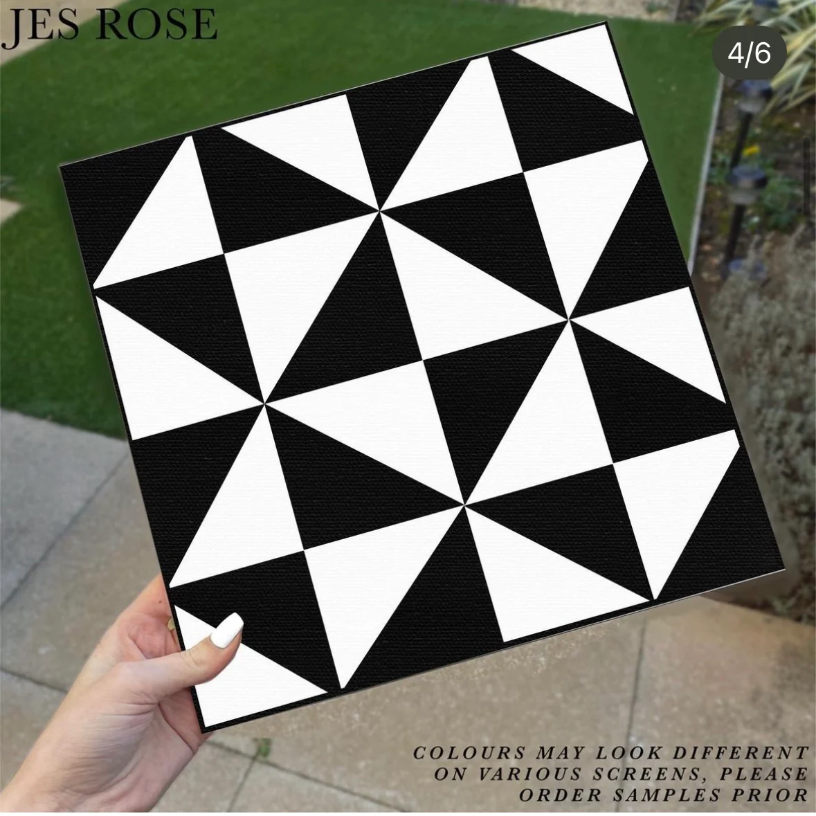 Art Deco Black Premium Peel & Stick Tiles