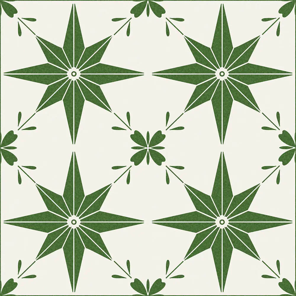Astral Floral Green Shower Panel - Image 3