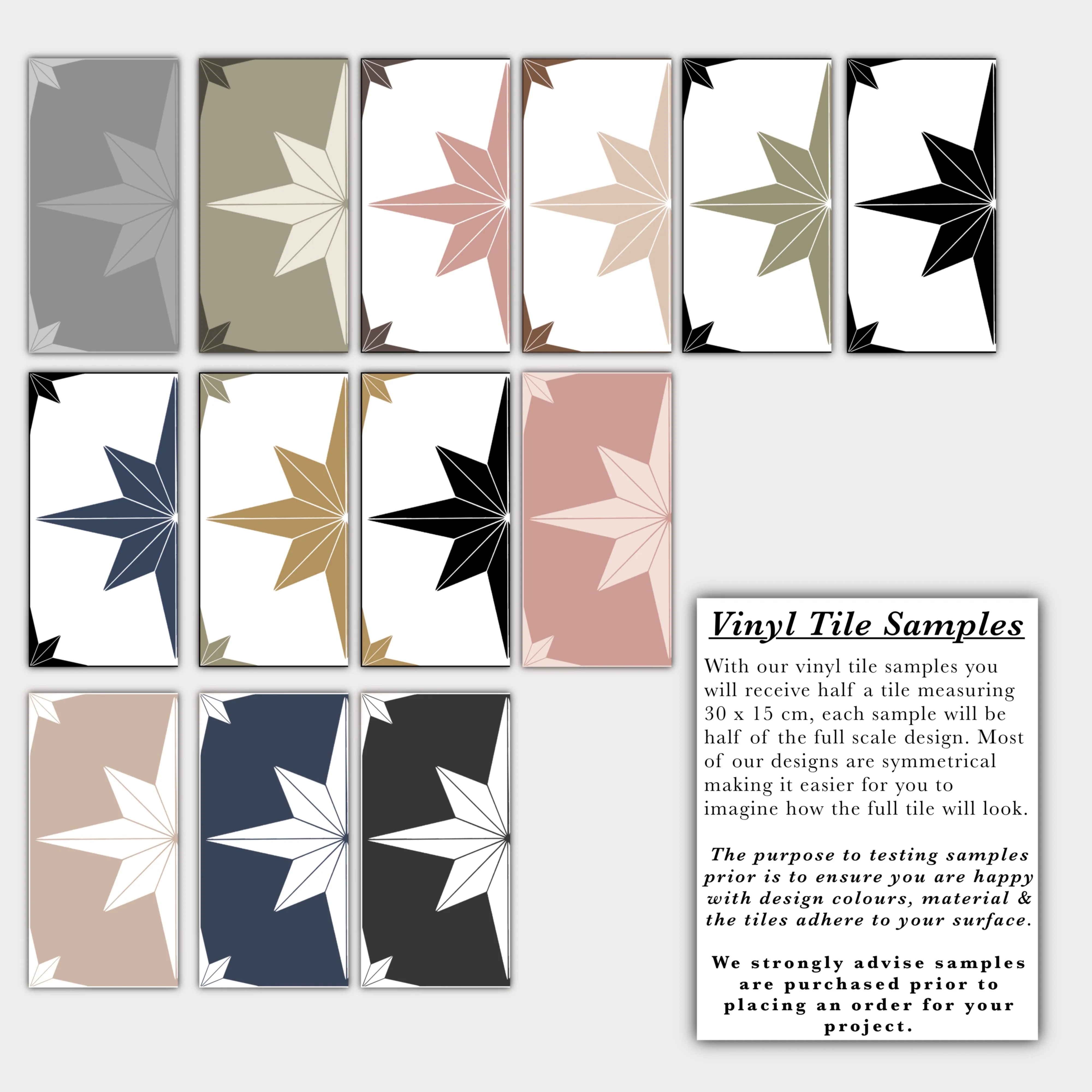 Astral Star Beige (Large) Premium Peel & Stick Tiles - Image 2