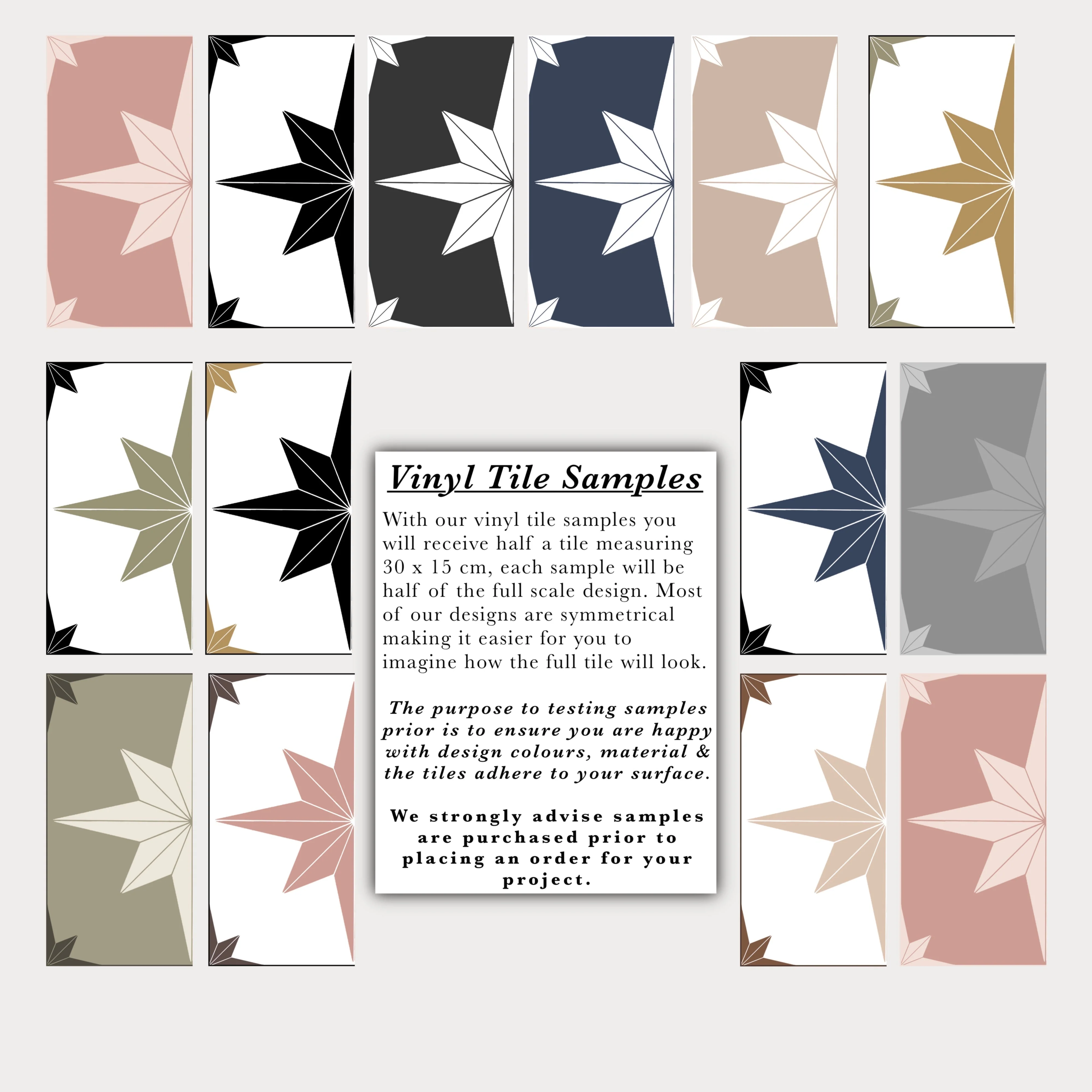 Astral Star Grey (Large) Premium Peel & Stick Tiles - Image 2