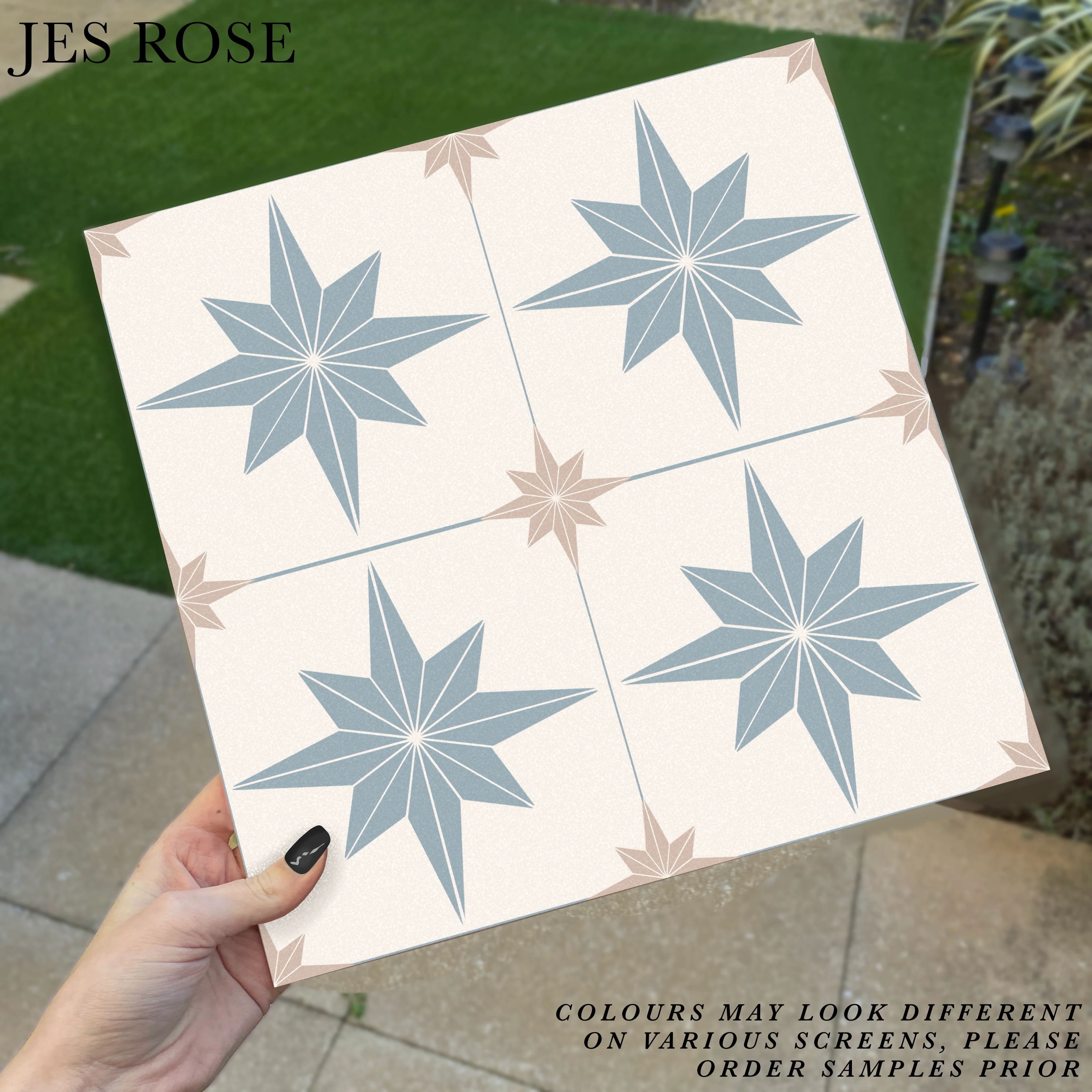 Astral Star Muted Small Premium Peel & Stick Tiles