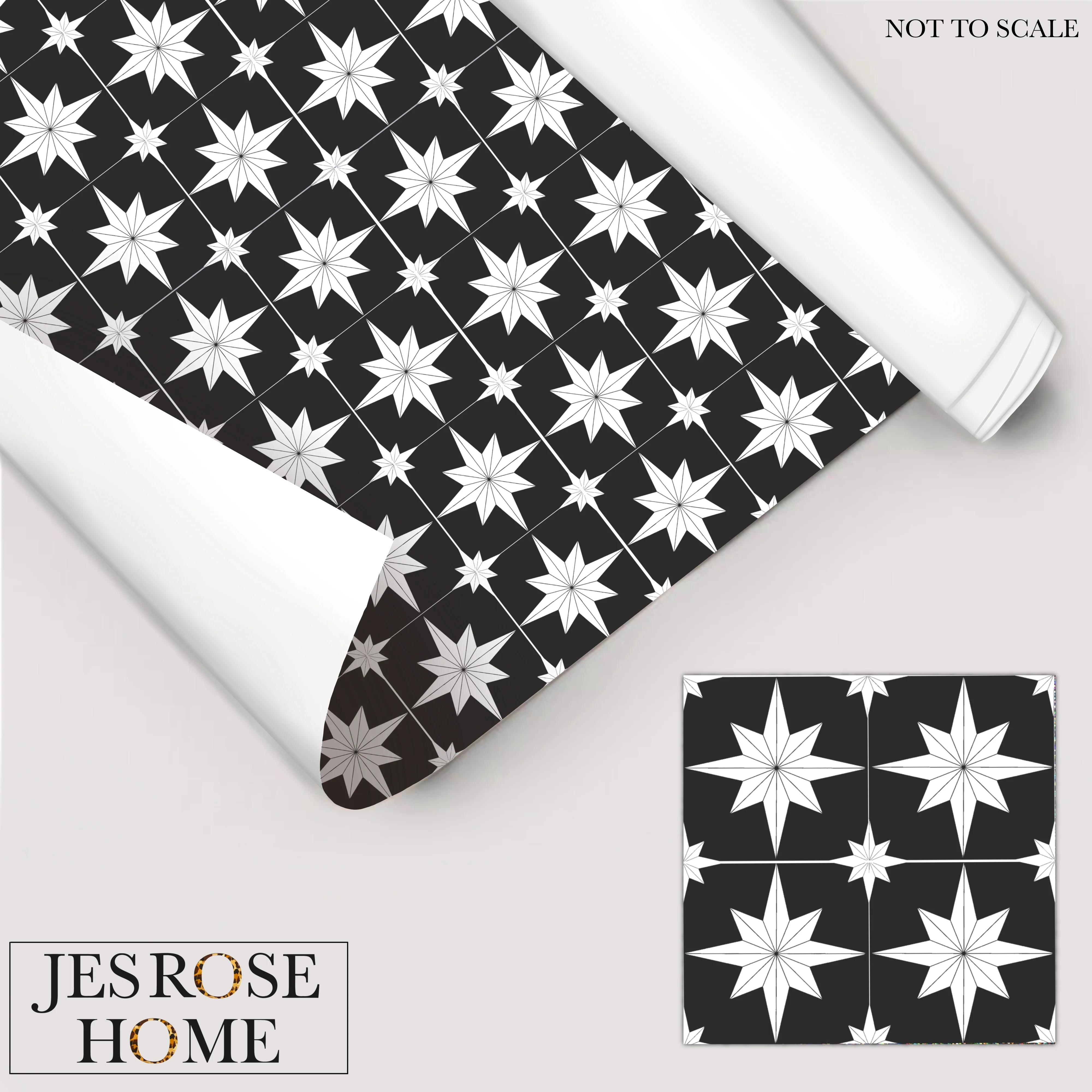 Astral Star Tiles / Colour Background  - Floor & Wall Vinyl - Image 5