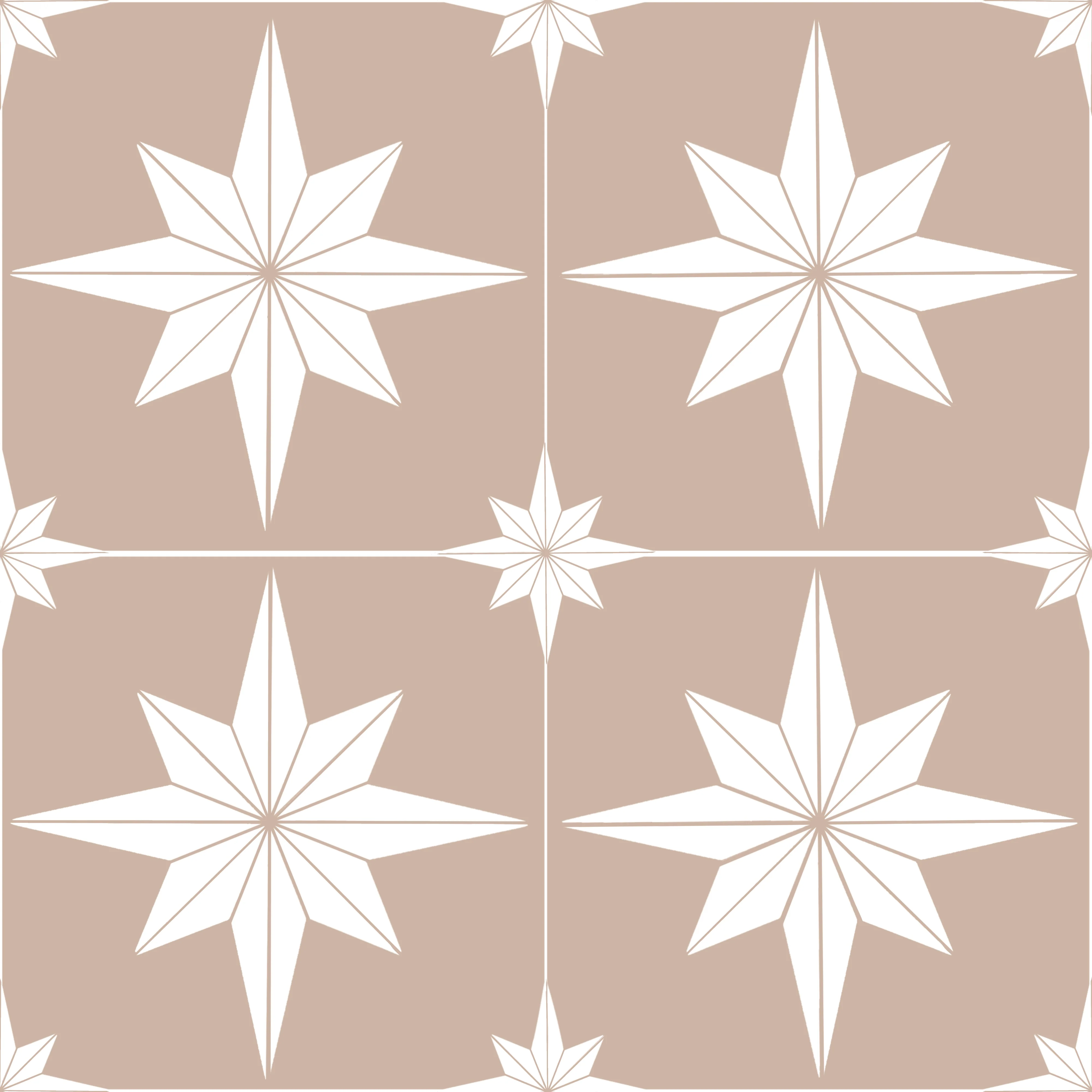 Astral Star Tiles / Colour Background - Window Vinyl - Image 2