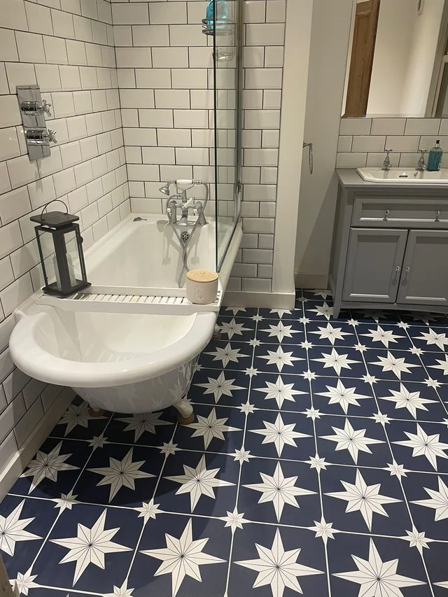 Astral Star White (Large) Premium Peel & Stick Tiles - Image 2