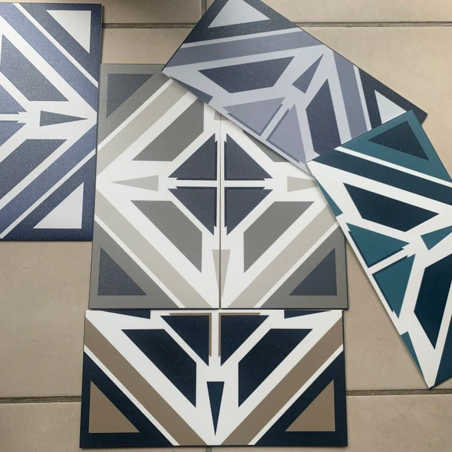 Aztec Navy Premium Peel & Stick Tiles - Image 4