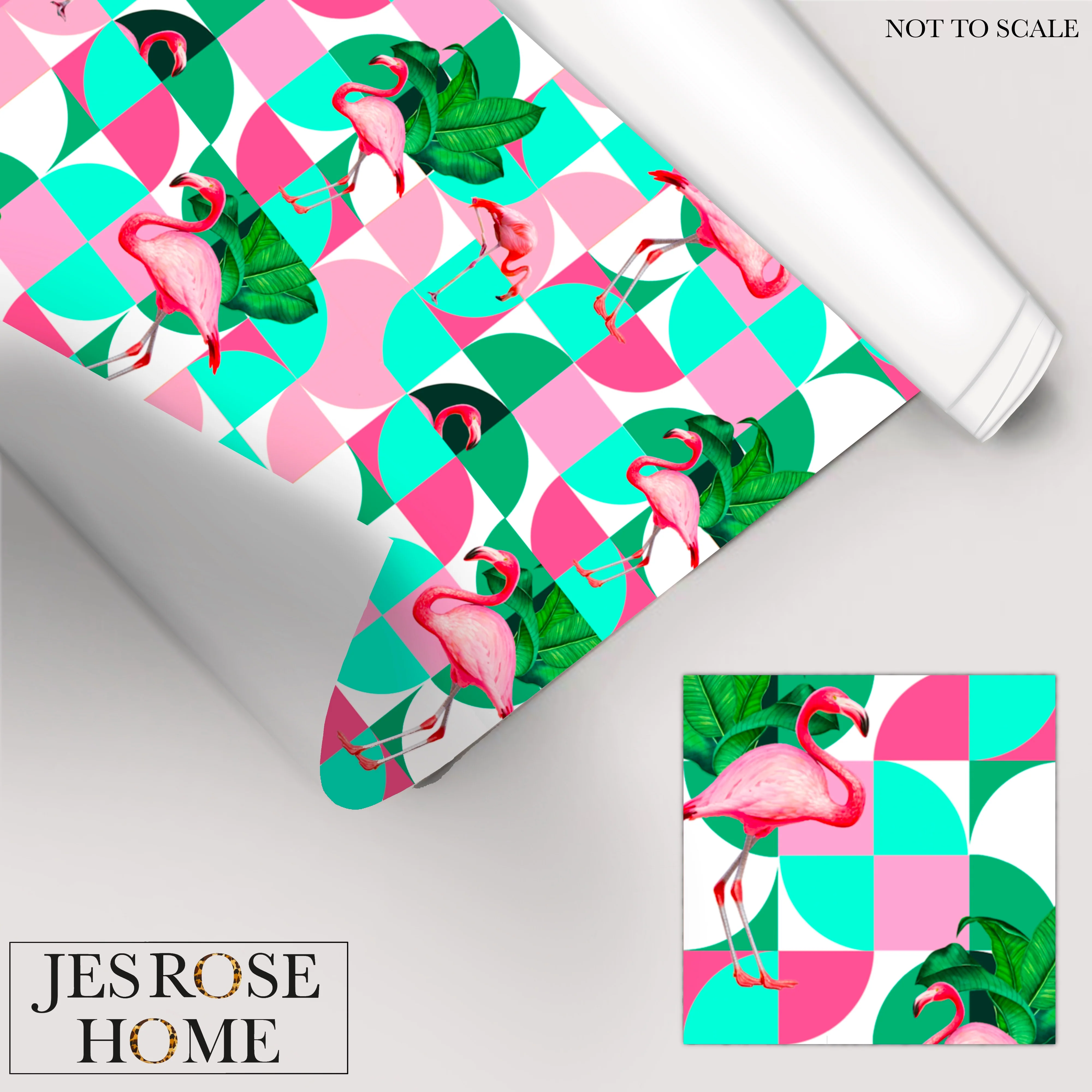 Flamingo & Leaves - Standard Vinyl - Image 3