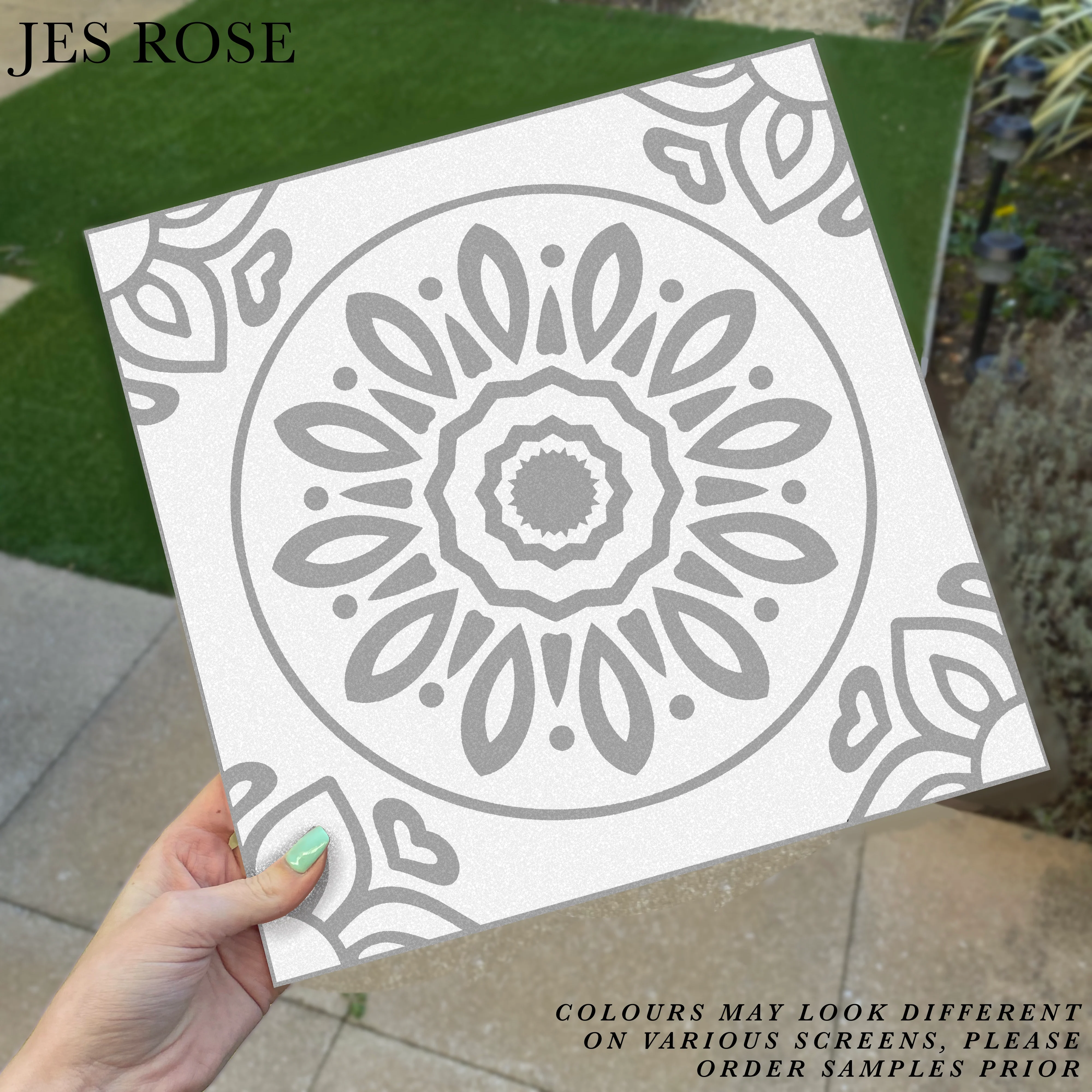 French Grey (Large) Premium Peel & Stick Tiles