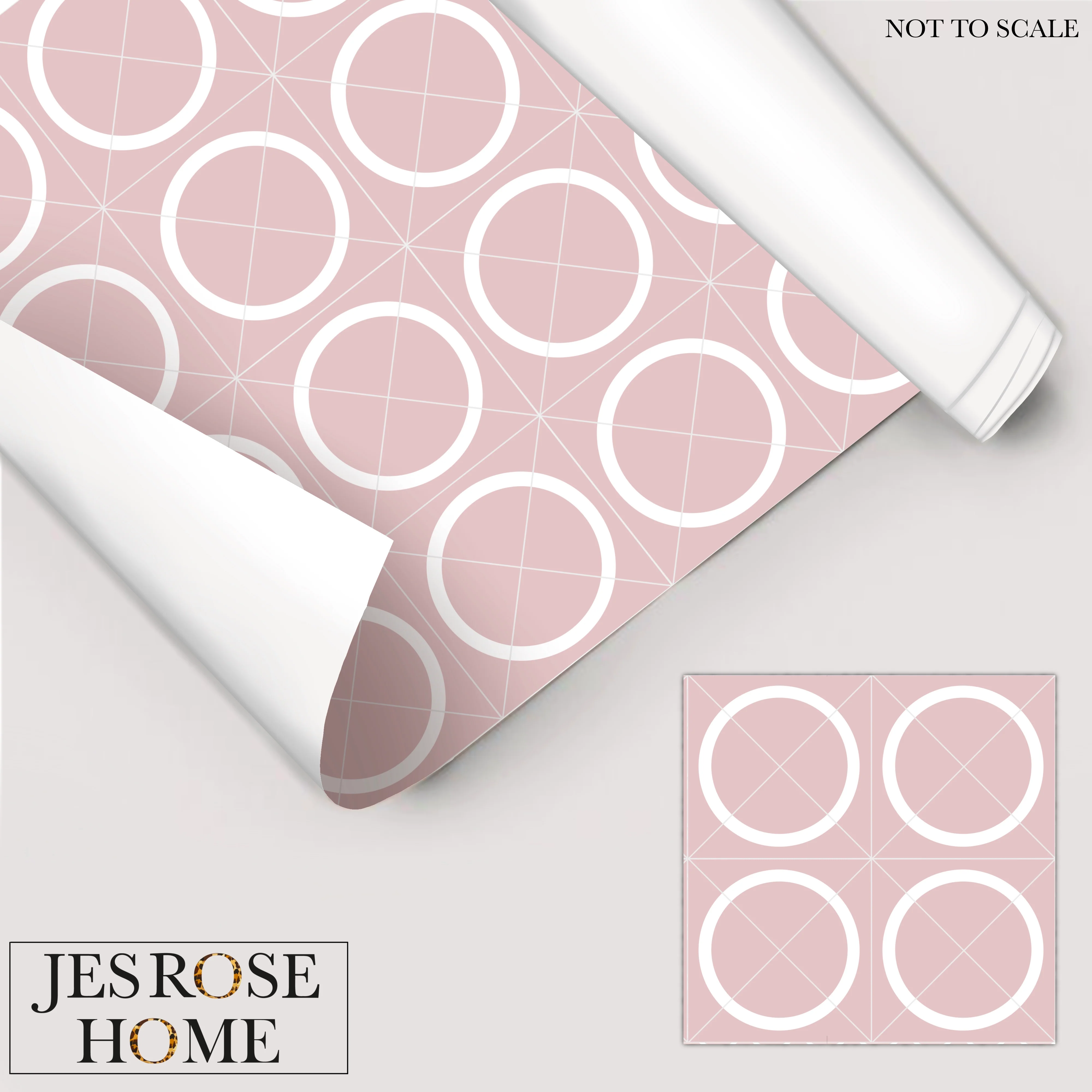 Geometric Circle Tiles - Floor & Wall Vinyl - Image 3