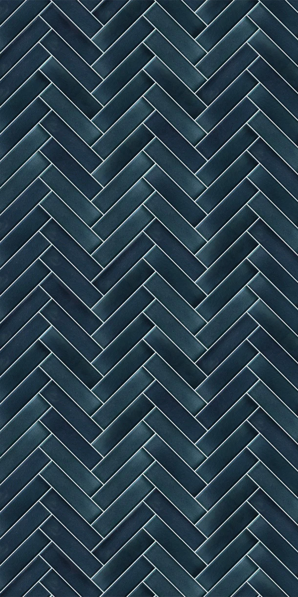 Herringbone Navy Blue Panel - Image 2