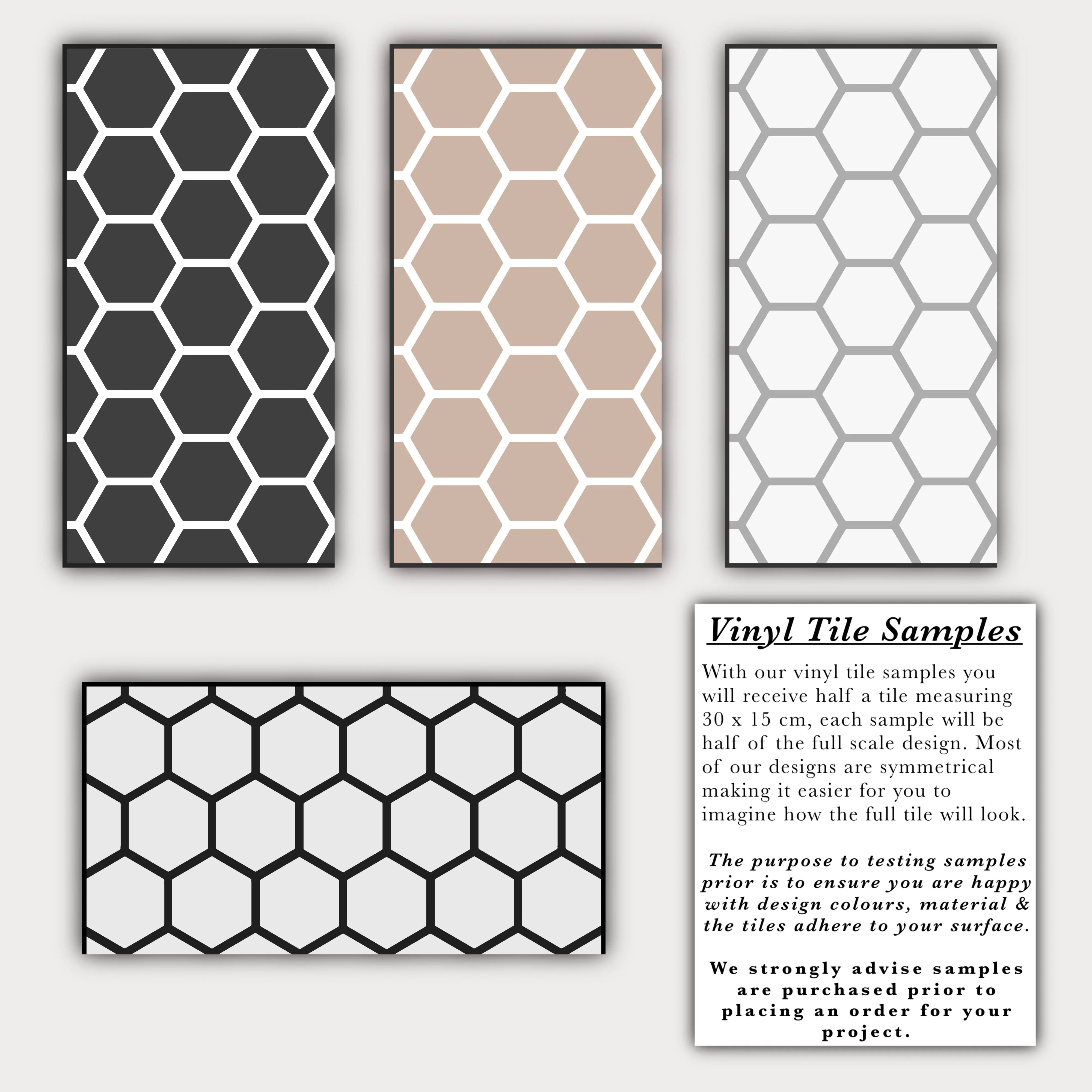 Hexagon Grey Premium Peel & Stick Tiles - Image 4