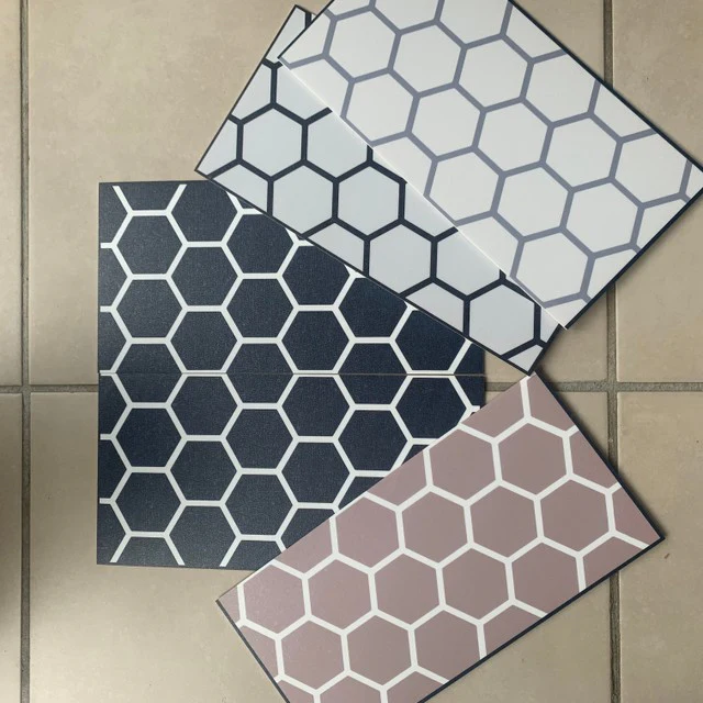 Hexagon Grey Premium Peel & Stick Tiles - Image 5