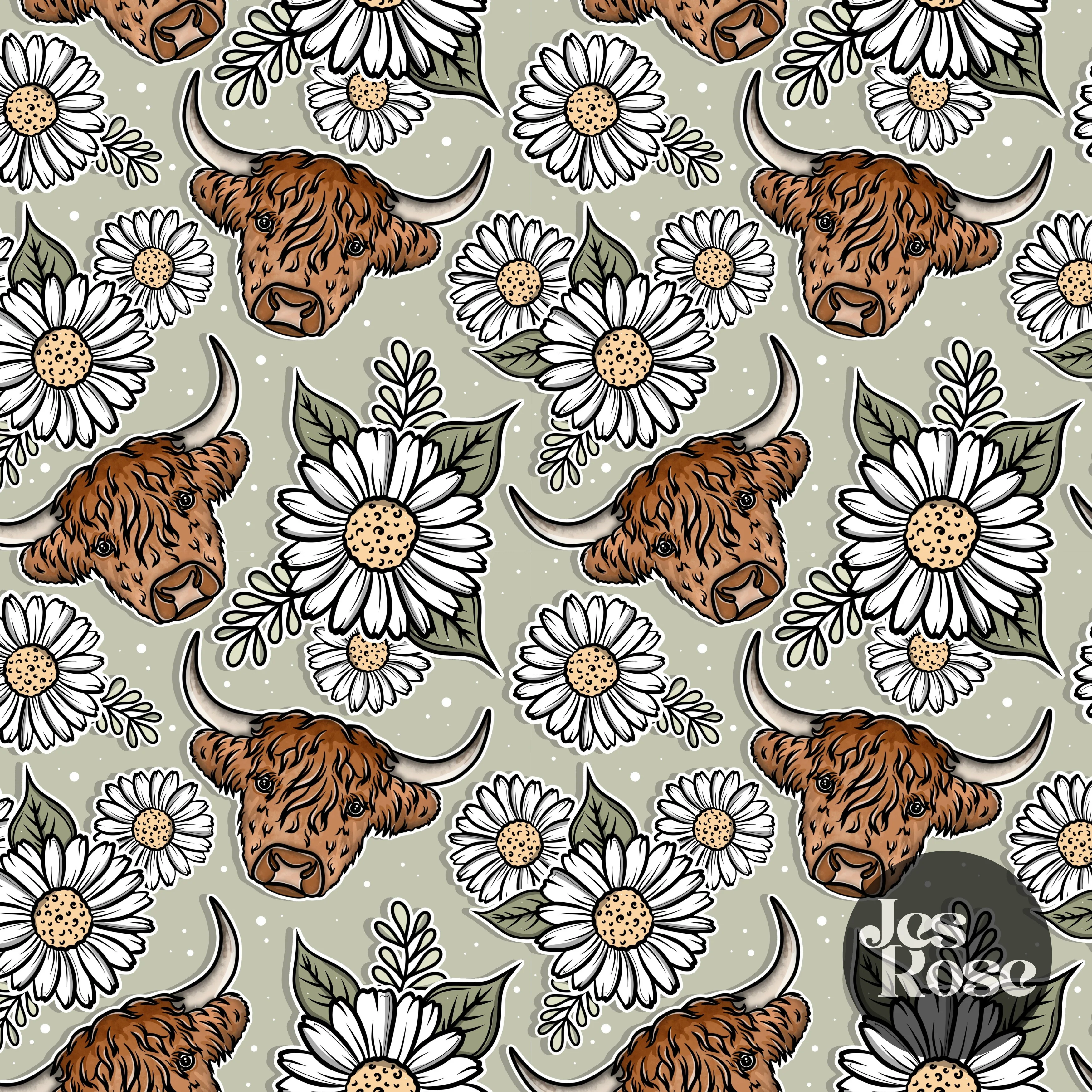 Highland Cow - Floor & Wall Vinyl