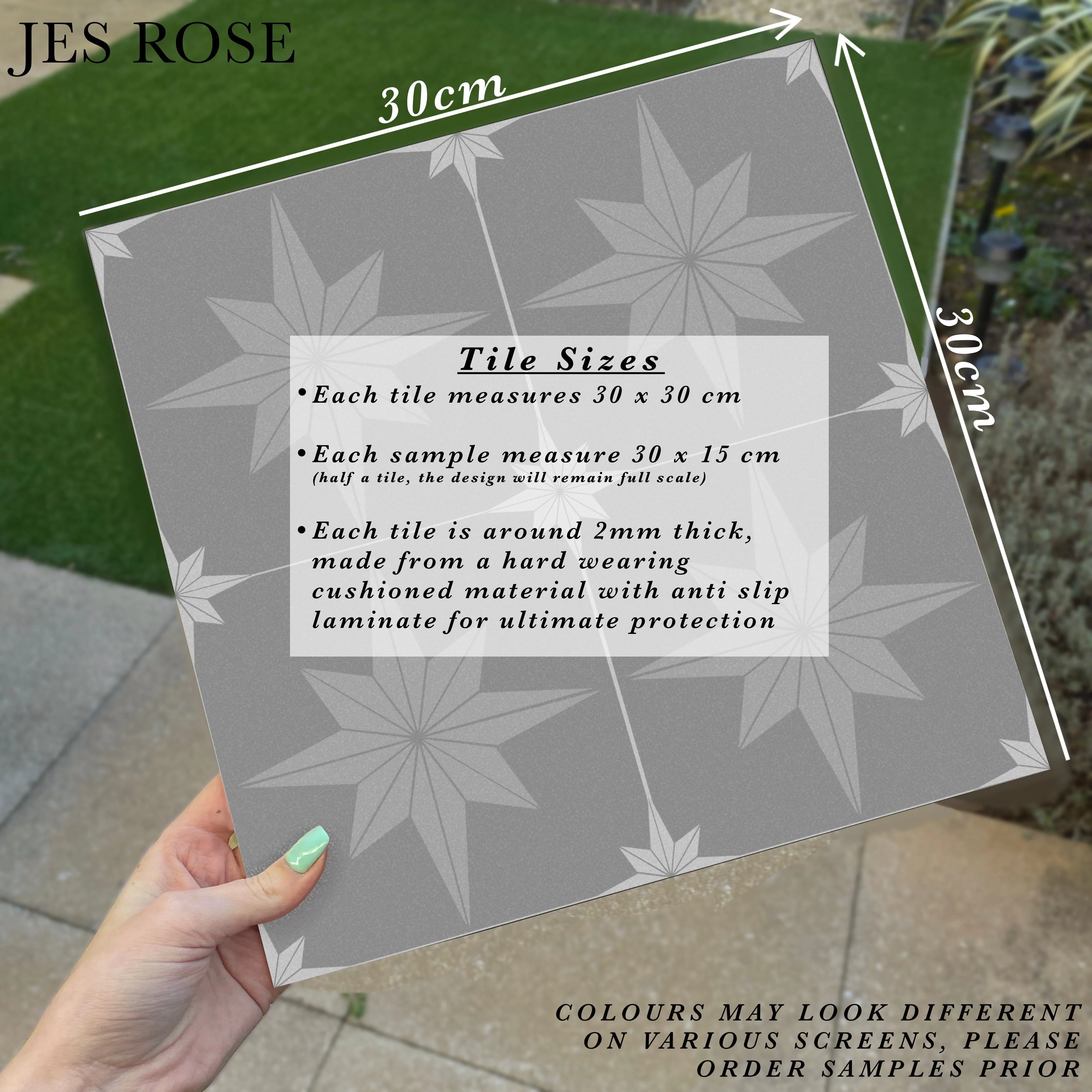 Lisbon Navy Premium Peel & Stick Tiles - Image 2