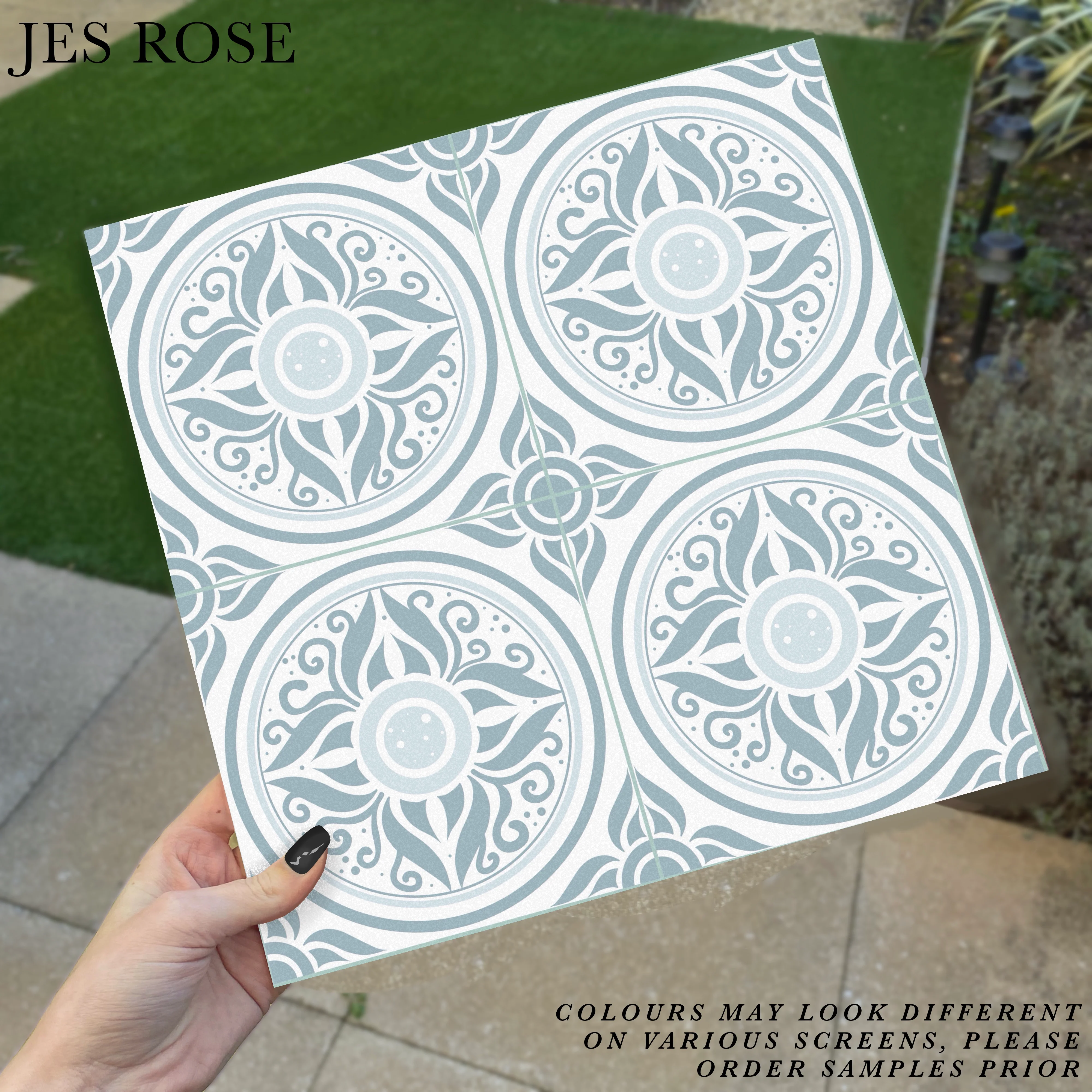 Lisbon Powder Blue Premium Peel & Stick Tiles