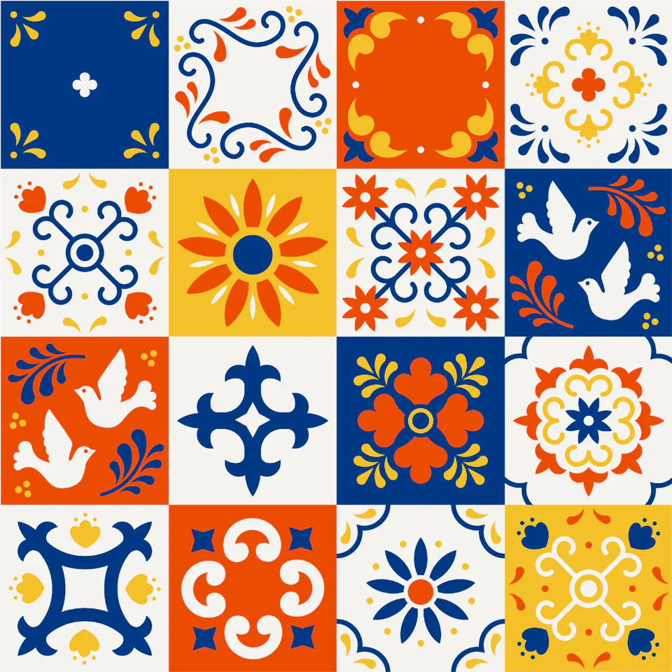Mexican Tiles - Window Vinyl