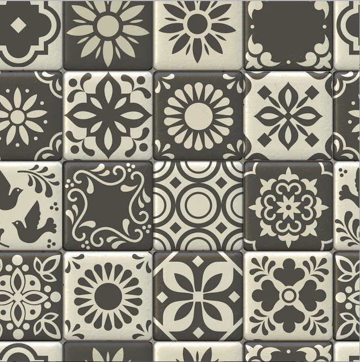 Moroccan Tiles - Floor & Wall Vinyl