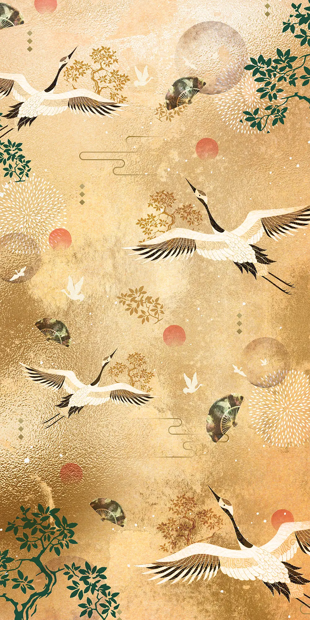 Oriental Cranes Shower Panel - Image 3