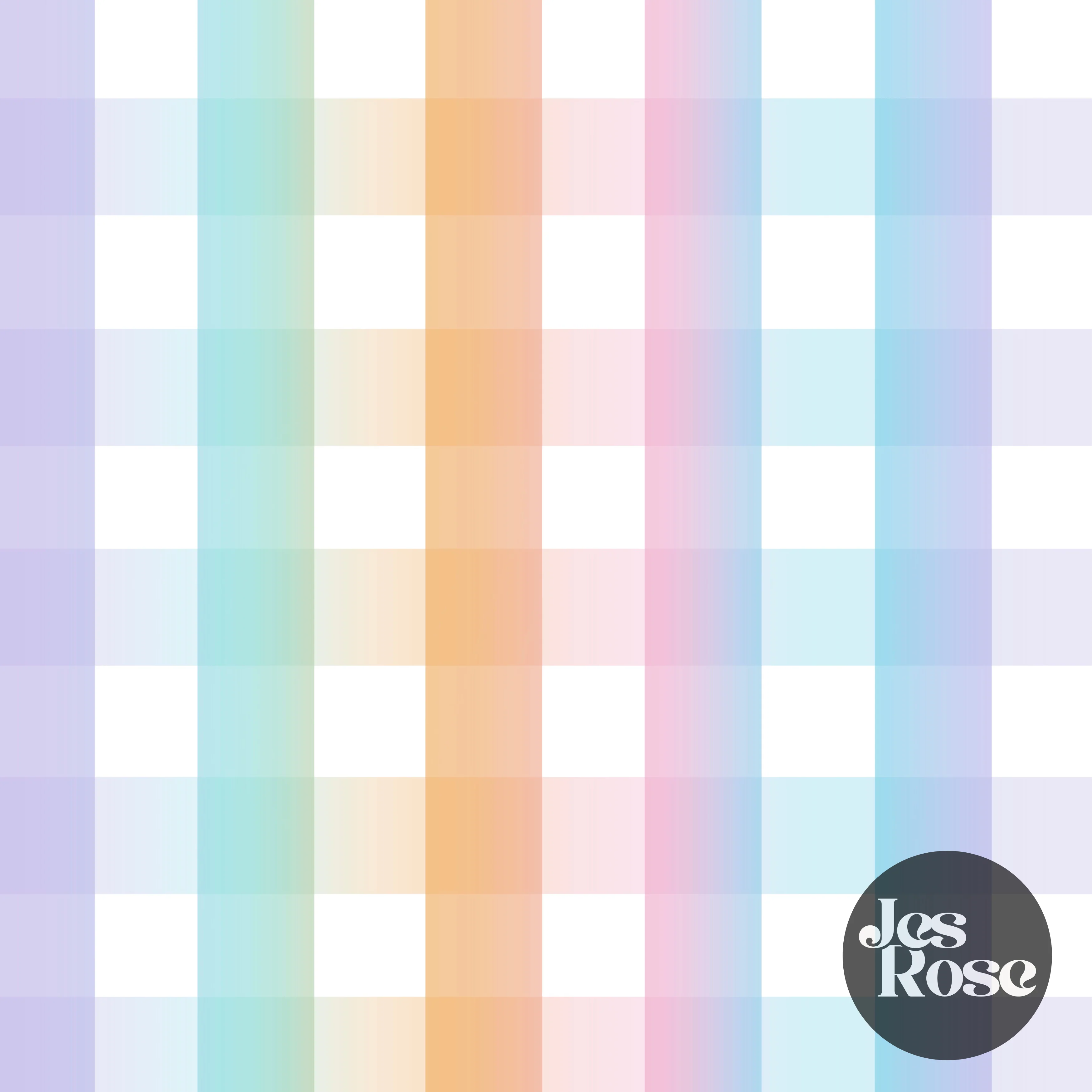 Pastel Gingham - Floor & Wall Vinyl