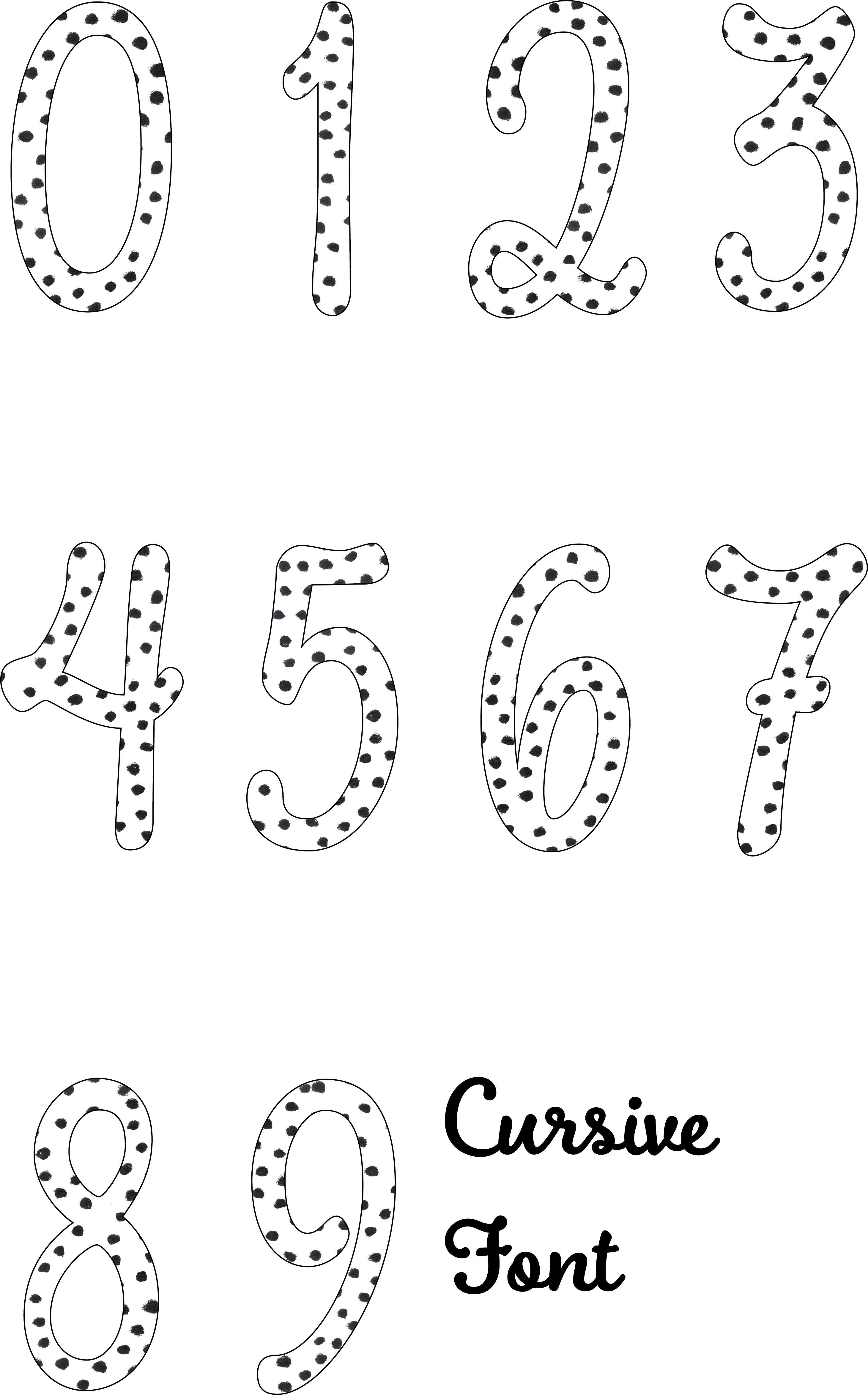 Polka Dot Number Decal - Image 2