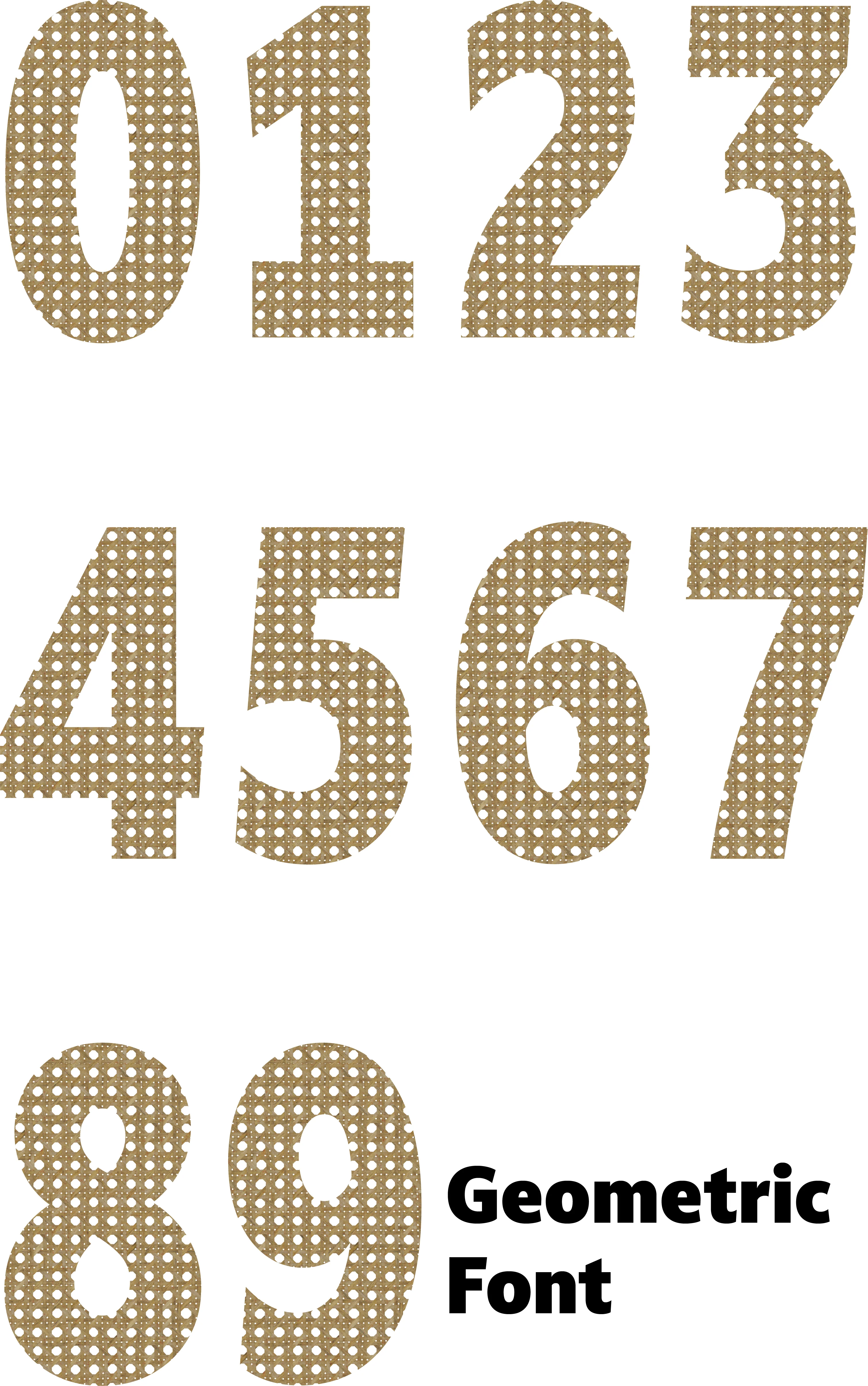 Rattan Light (White Background) Number Decal - Image 2