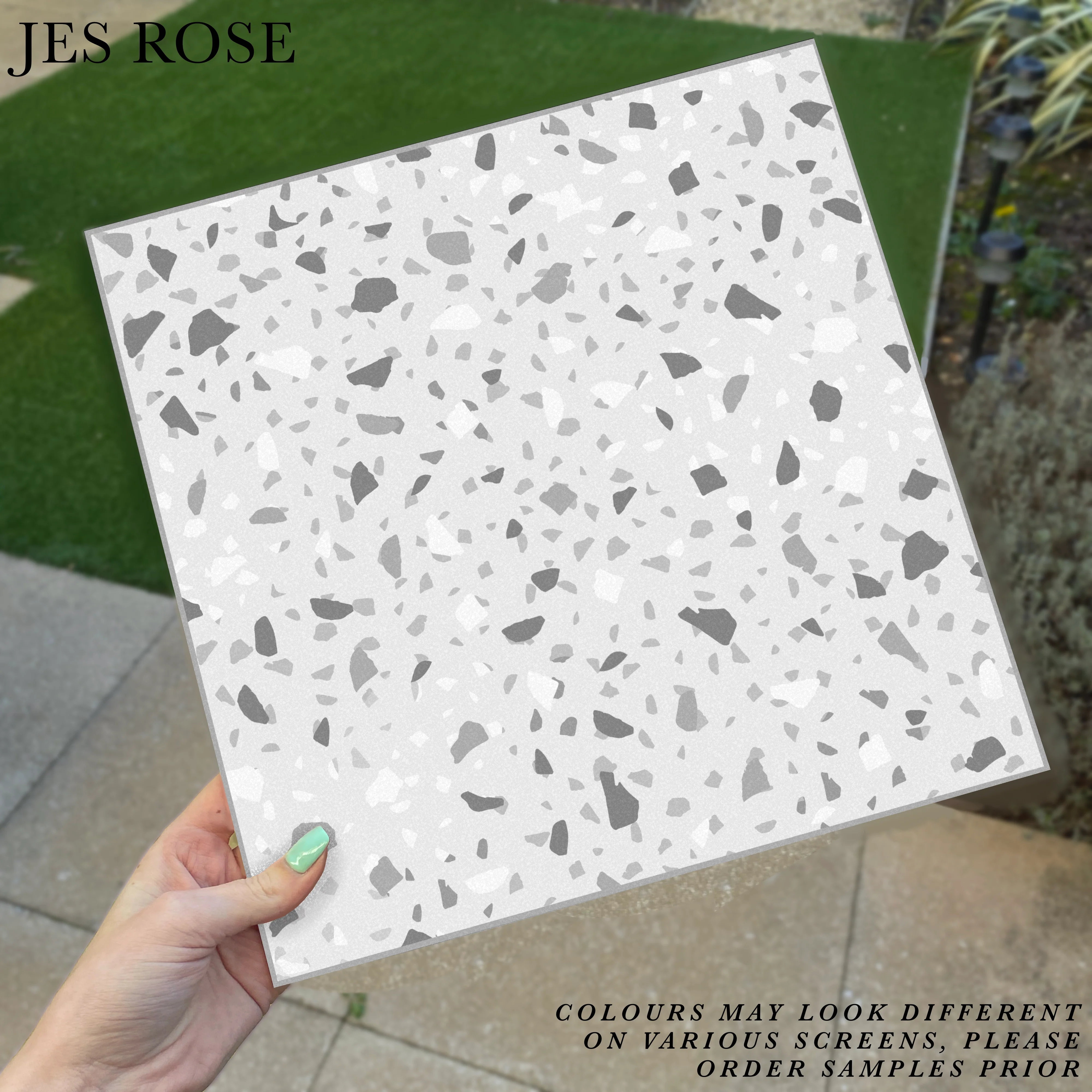 Terrazzo Grey Premium Peel & Stick Tiles
