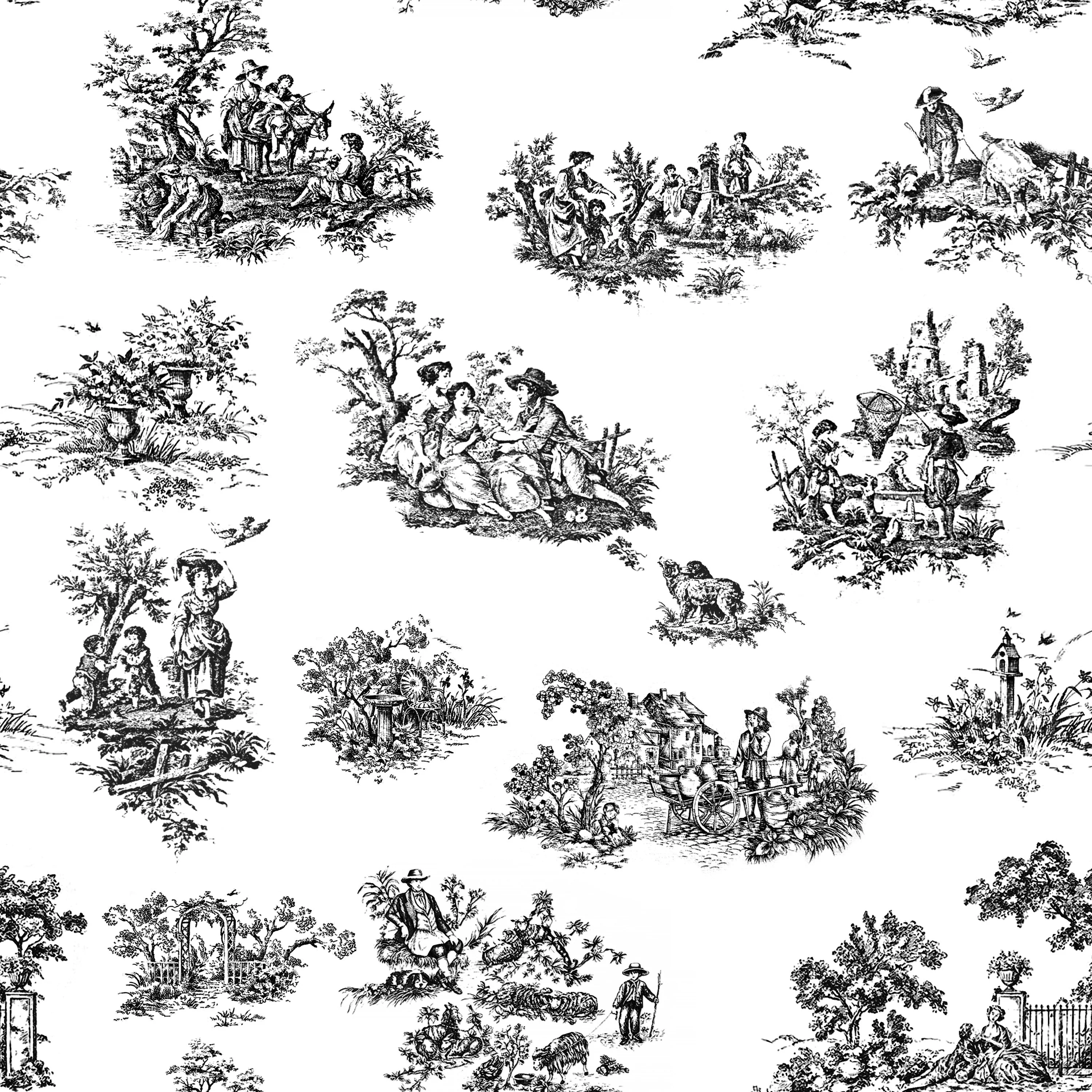 Toil De Jouy - Floor & Wall Vinyl - Image 2