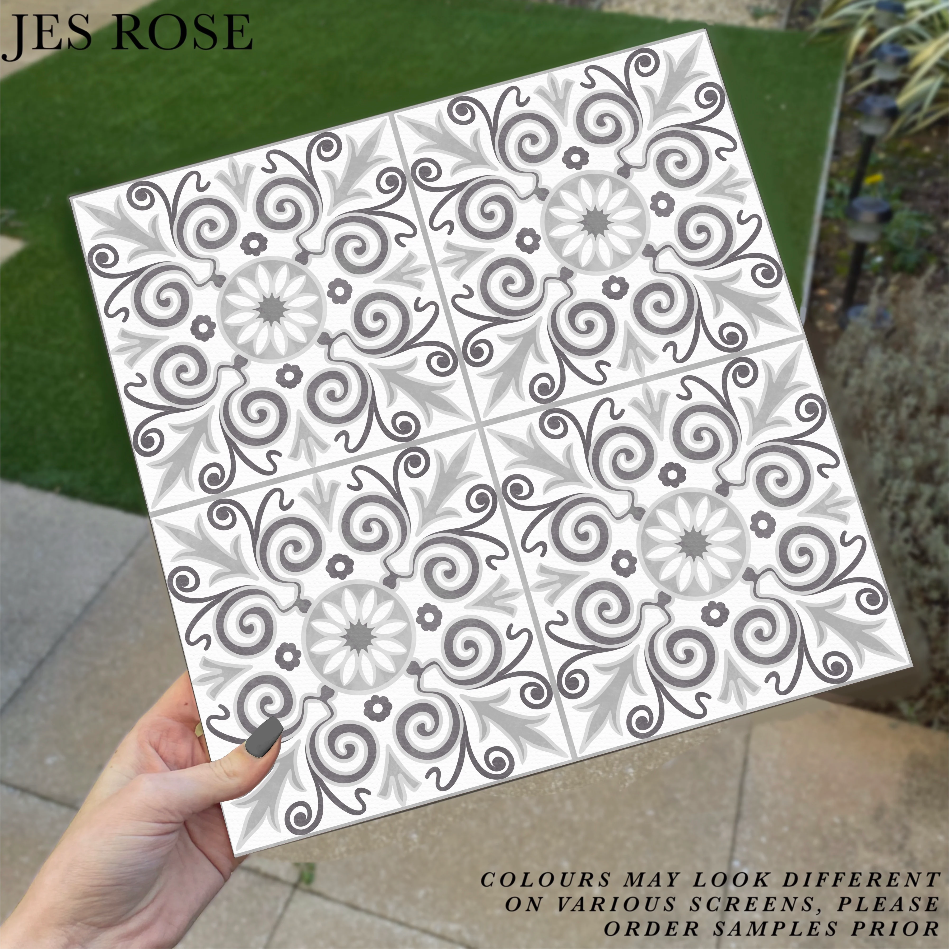 Venetian grey Premium Peel & Stick Tiles