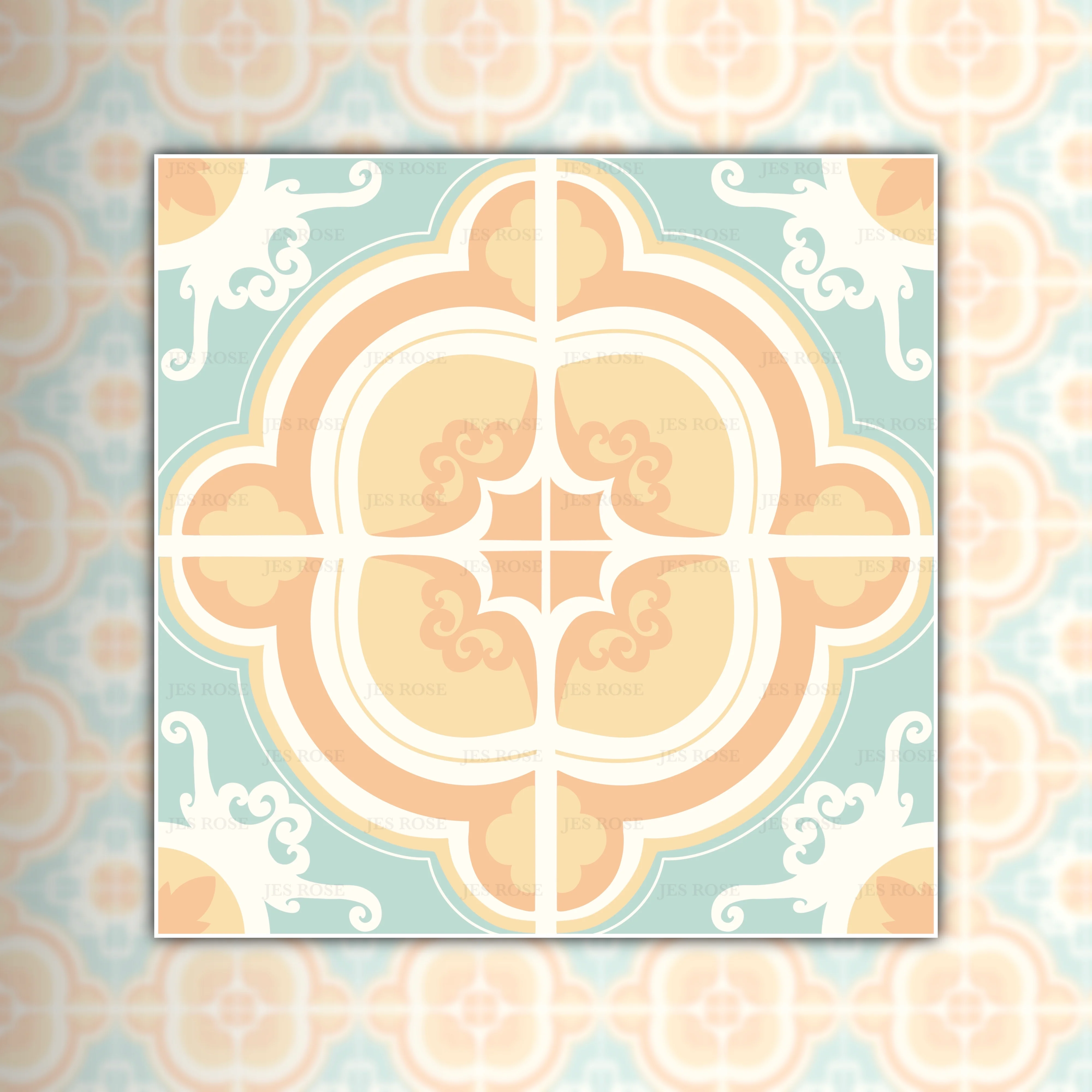 Venice Pastel (large) Premium Peel & Stick Tiles