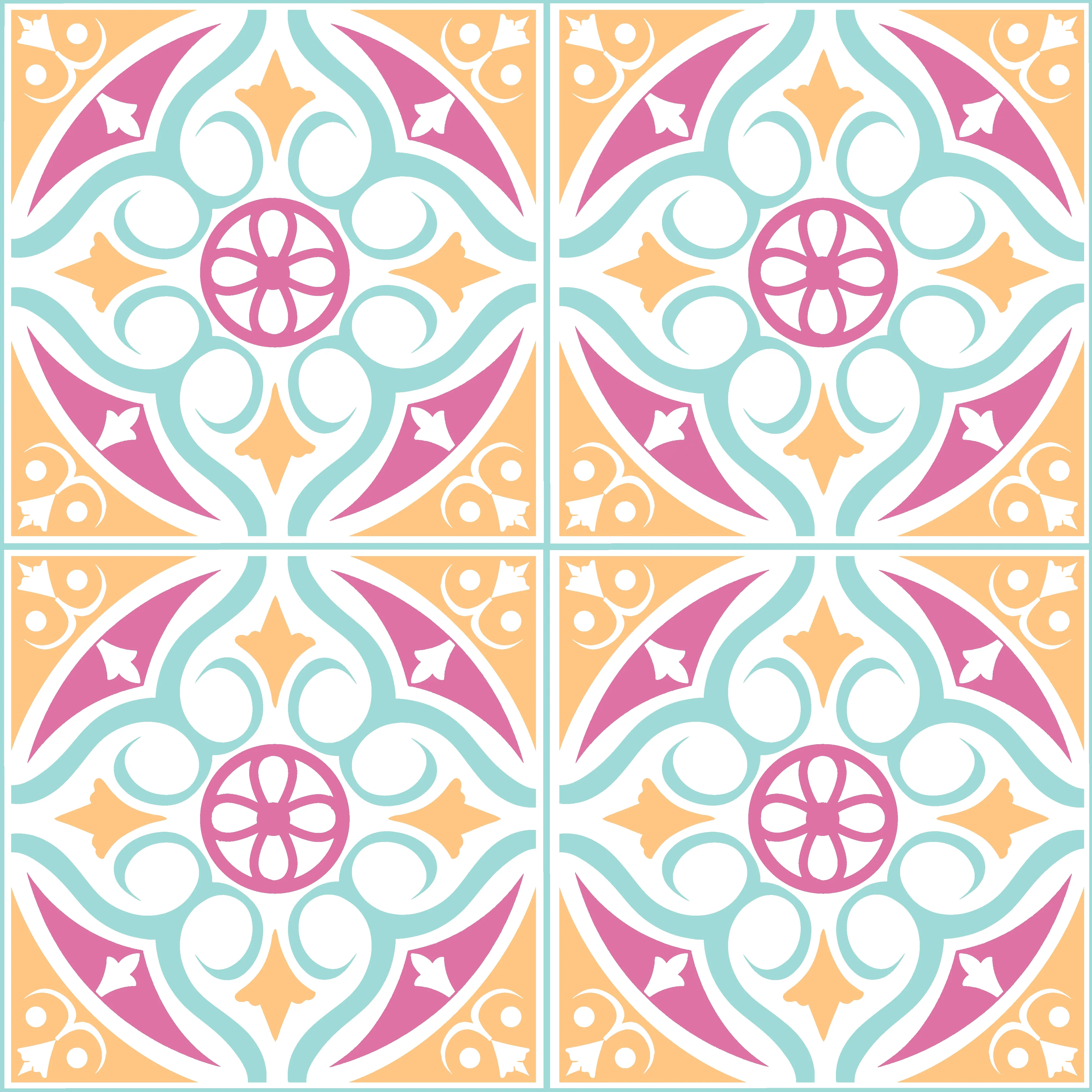 Victorian Pastel Premium Peel & Stick Tilese - Image 2