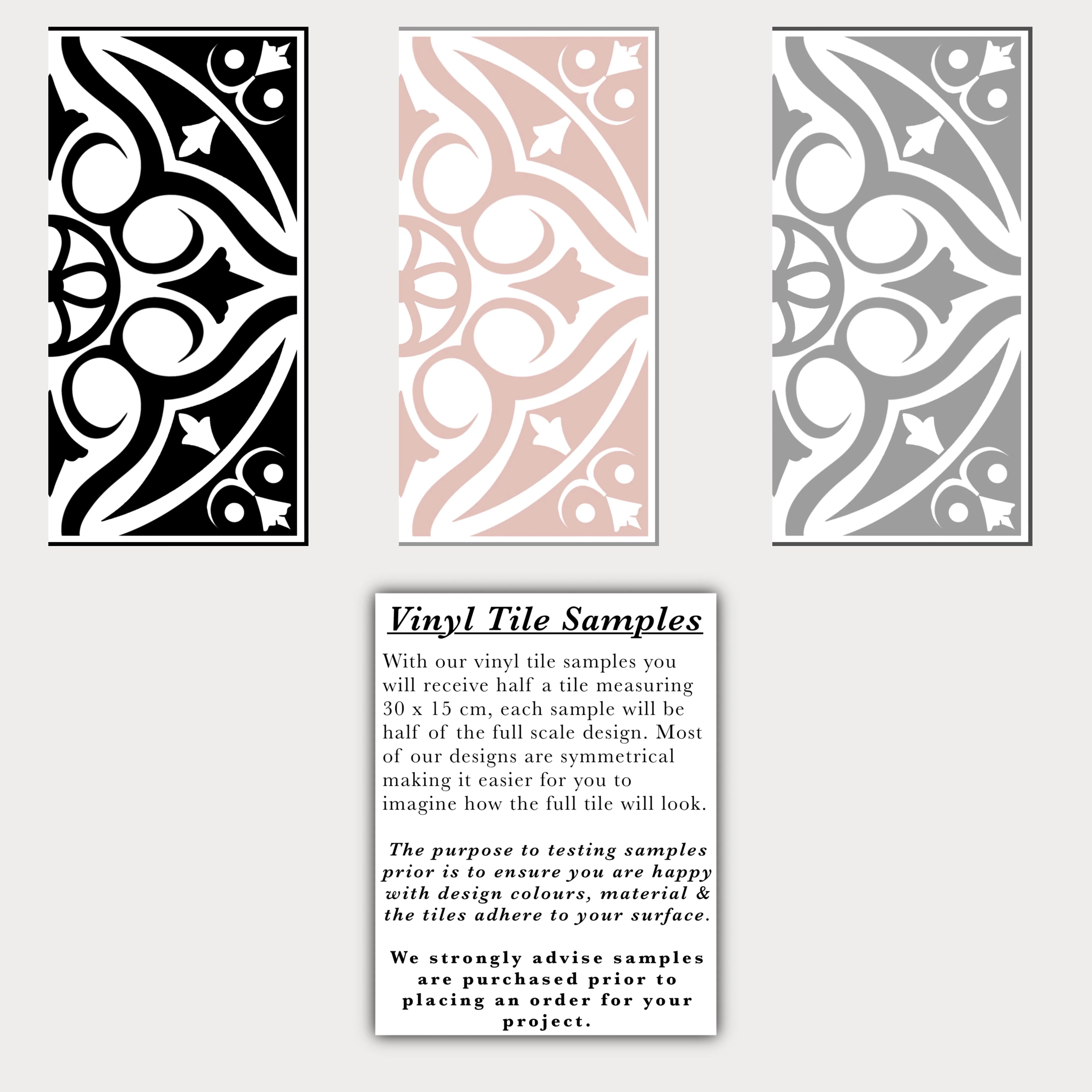 Victorian Pink (Large) Premium Peel & Stick Tiles - Image 2