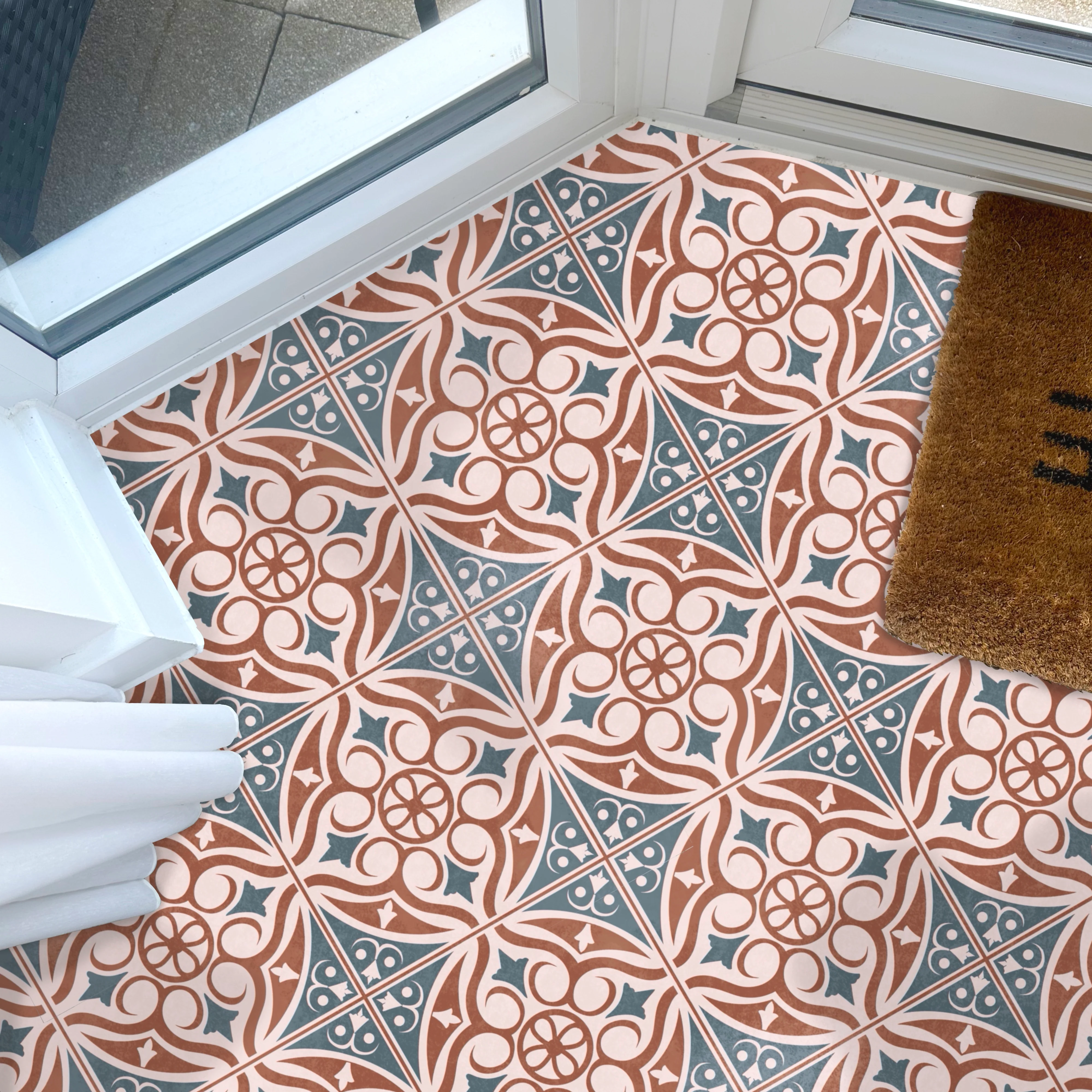 Victorian retro small Premium Peel & Stick Tiles