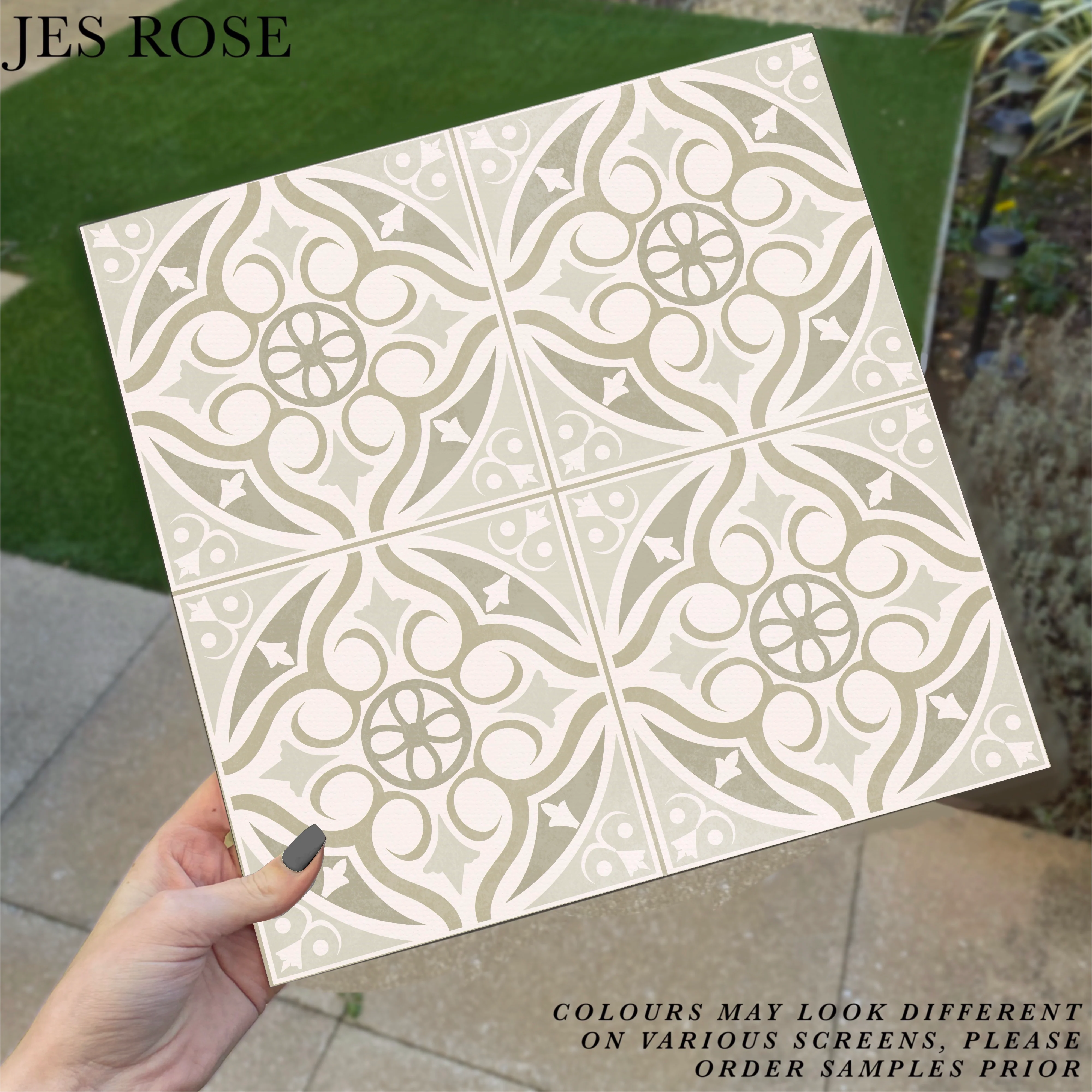 Victorian Sage Small Premium Peel & Stick Tiles